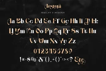 Aestera - Personal use font