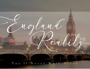 England Reality font