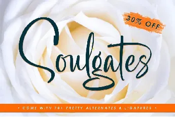 Soulgates Script font