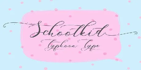 Schoolkid font