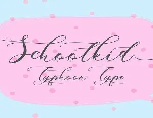 Schoolkid font