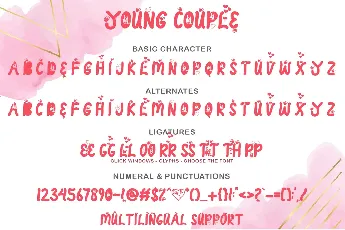 YOUNG COUPLE font