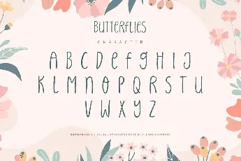 Butterflies font