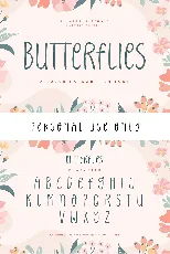 Butterflies font