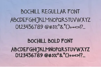 Bochill font