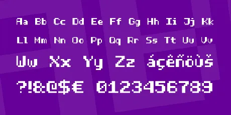 Half Bold Pixel-7 font