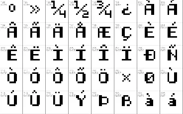 Half Bold Pixel-7 font