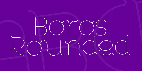 Boros Rounded font