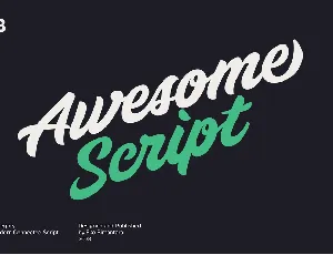 Awesome Script font