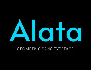 Alata font