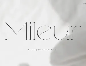 Mileur font