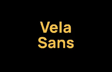 Vela Sans Family font