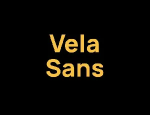 Vela Sans Family font
