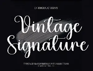 Vintage Signature font