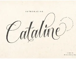 Cataline Script font