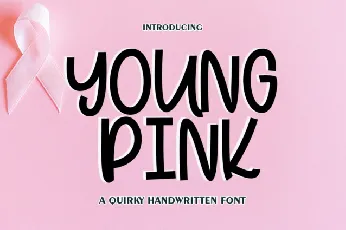 Young Pink Display font