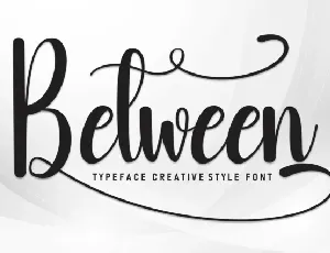 Between Script font