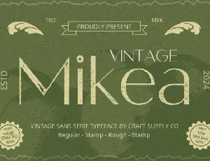 Mikea Vintage font