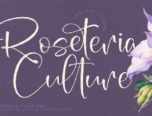 Roseteria Culture font