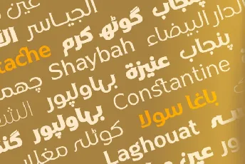 Naveid Arabic font