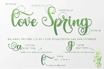 The Spring - Personal Use font