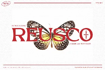 Reusco Display font