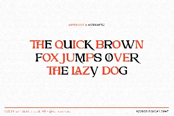 Reusco Display font