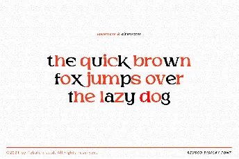 Reusco Display font