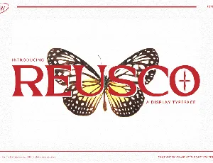 Reusco Display font