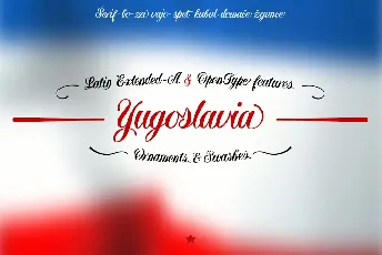 Yugoslavia font