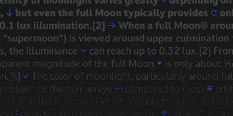 Darkmode Sans Serif font