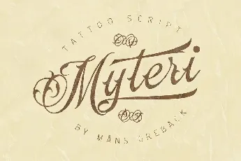 Myteri Tattoo font