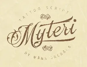 Myteri Tattoo font