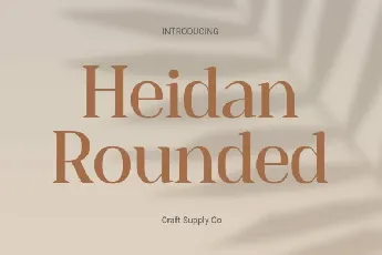 Heidan Rounded font