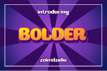 Bolder Bold Display font