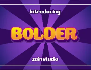 Bolder Bold Display font