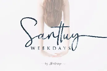 Weekdays Santtuy font