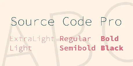 Source Code Pro font