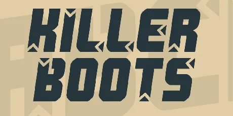 Killer boots font