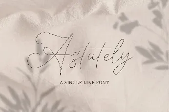 Astutely font