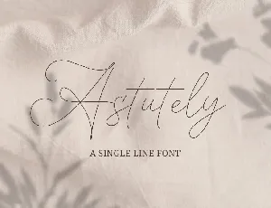 Astutely font