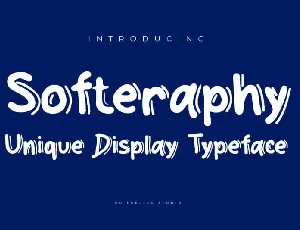 Softeraphy Display font