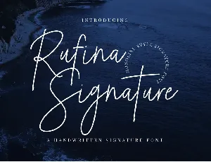 Rufina Signature font