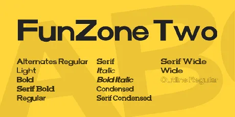 FunZone Two font family