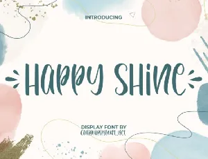Happy Shine font