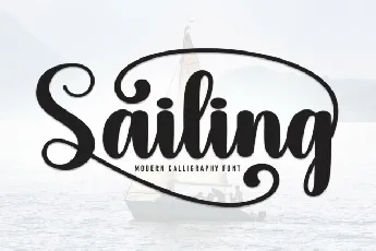 Sailing Script font