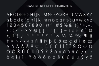 Diamend Rounded font