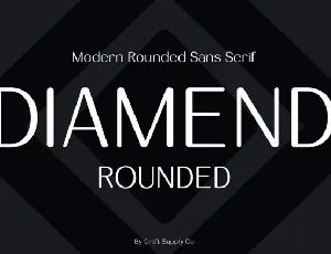 Diamend Rounded font