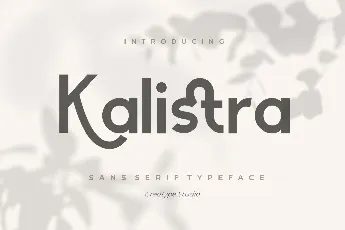 Kalistra font