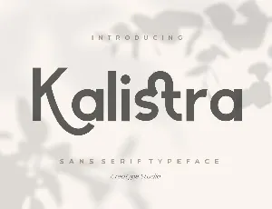 Kalistra font